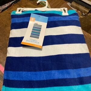 Brand new towel backpack for Target